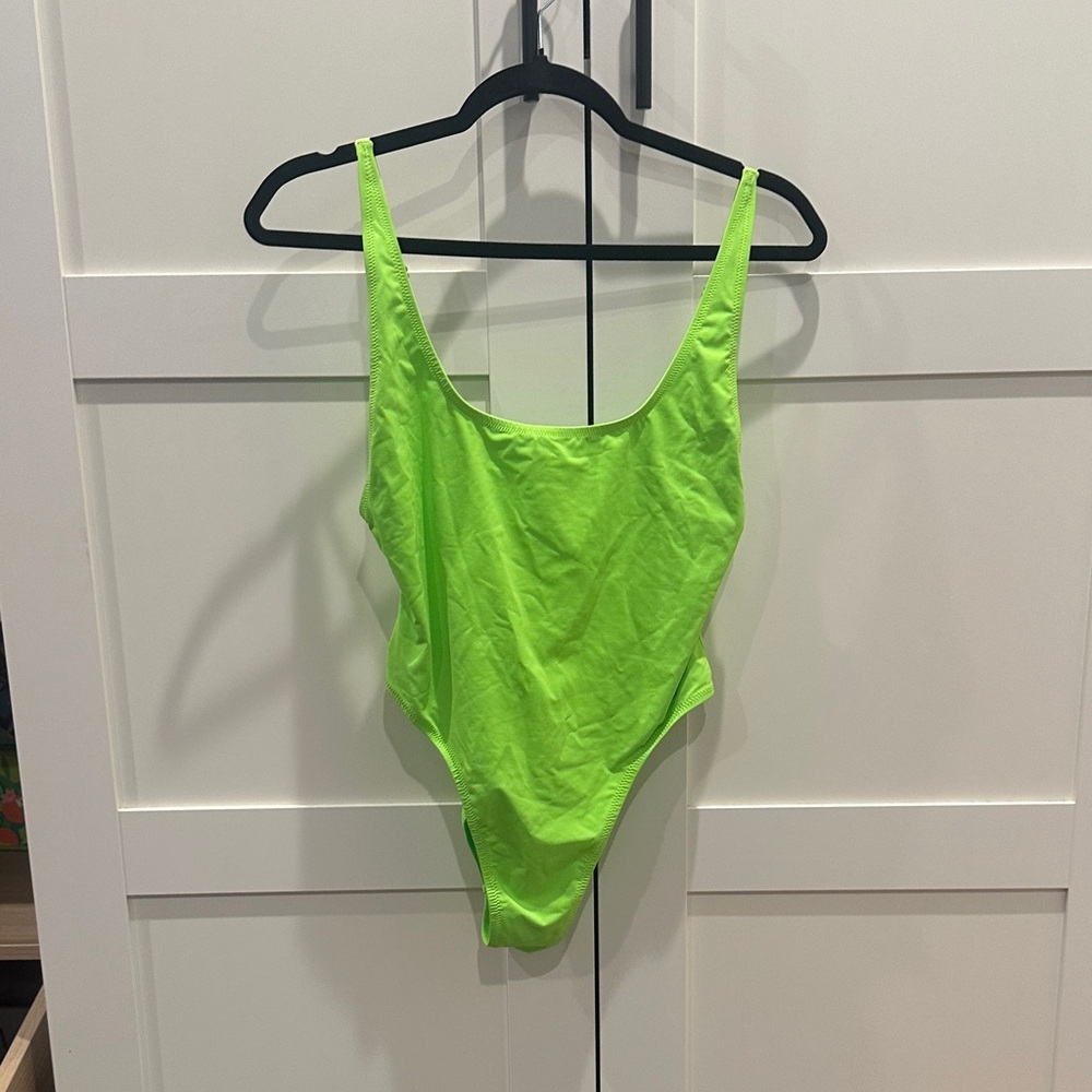 SKIMS Bright Green One-Piece Swimsuit